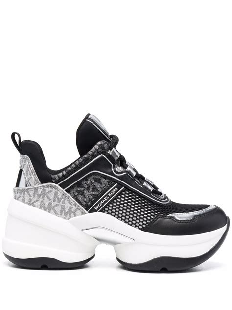 michael kors olympia chunky sneakers|Michael Kors olympia sneakers black.